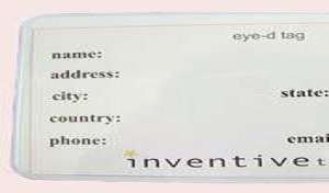 Inventive Travelware Acrylic Luggage Tags