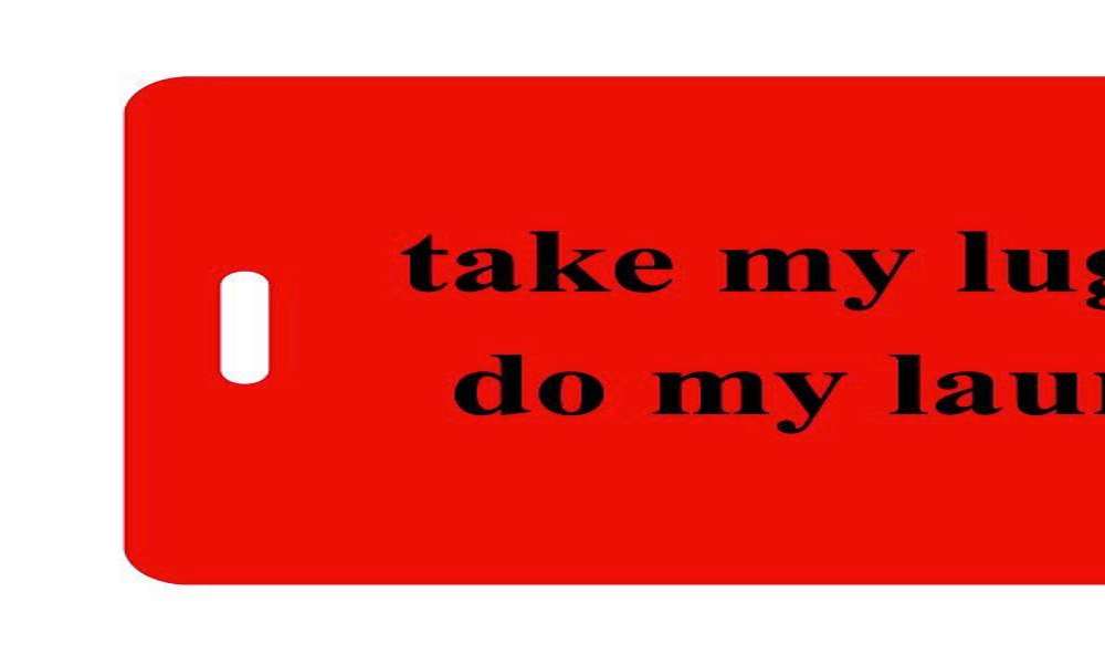 Inventive Travelware Acrylic Luggage Tags