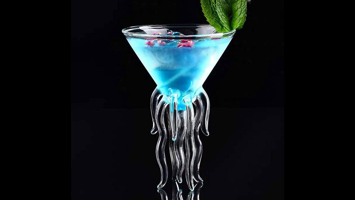 Jellyfish Goblet Huge Cocktail Glasses