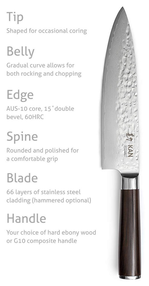 KAN 8 Damascus Chef Knife