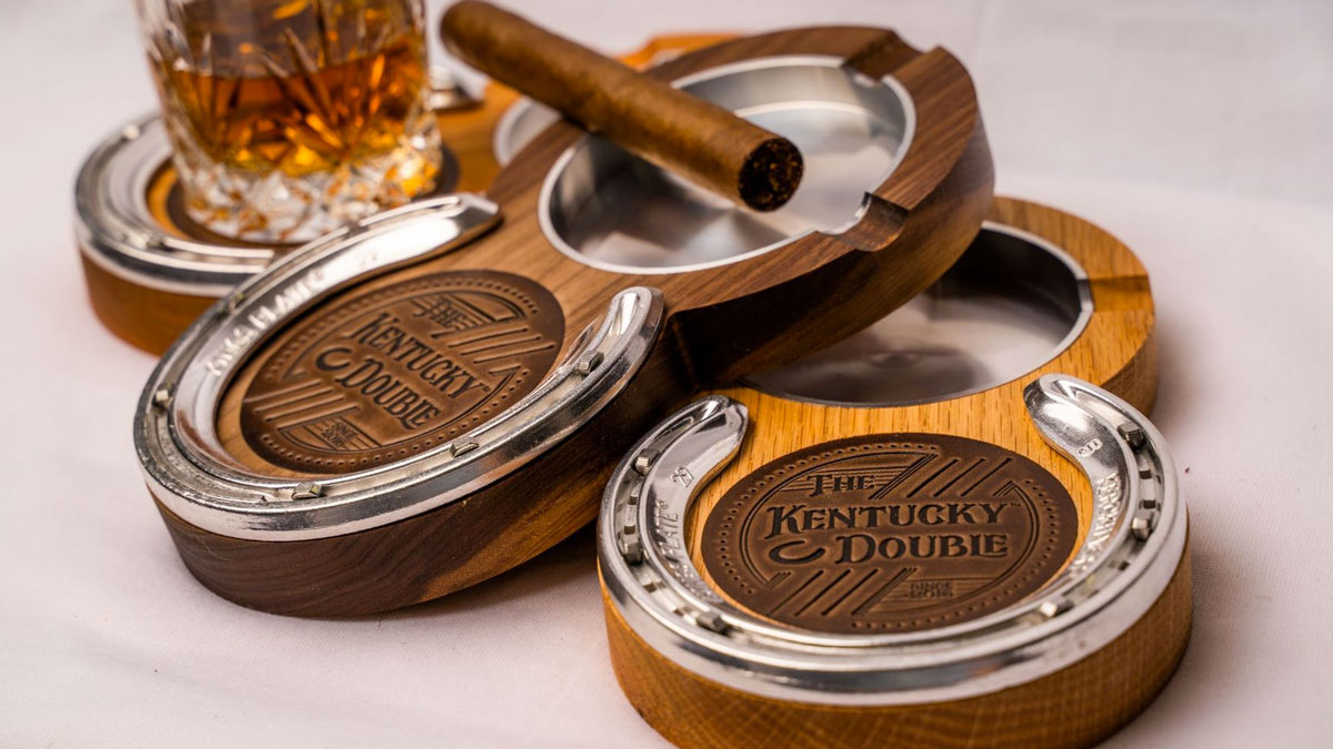 Kentucky Coaster Cigar Rest Set