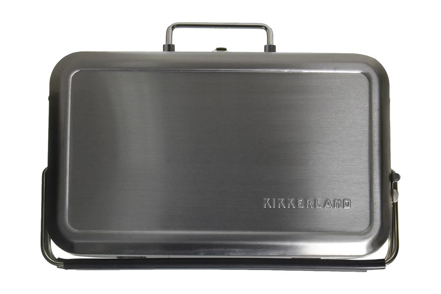 Kikkerland Grill Suitcase Silver Red