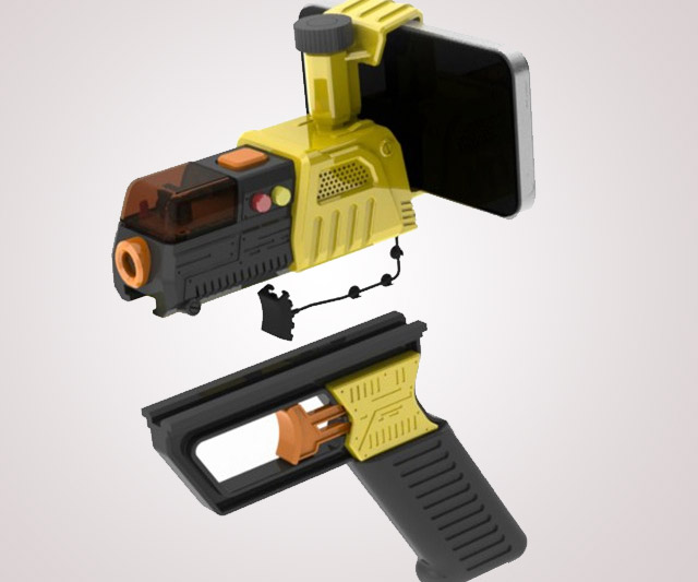 Laser Blaster Phone Game with AR