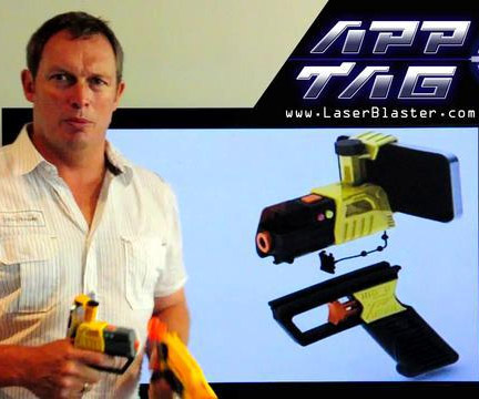 Laser Blaster Phone Game with AR