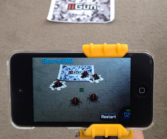 Laser Blaster Phone Game with AR