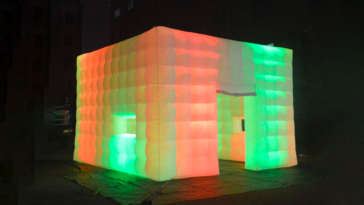 LED Air Cube Illuminated Event Shelter