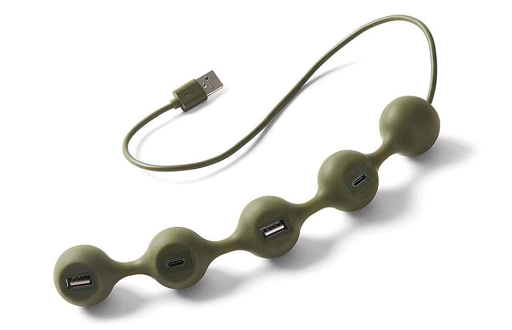 Lexon Peas USB Hub Green Edition