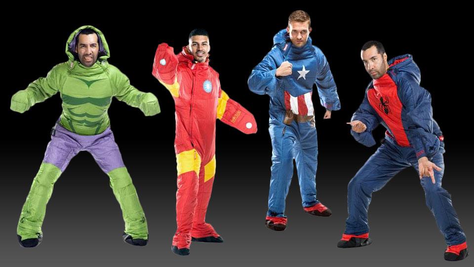 Marvel Selkbags Superhero Onesie Sleeping Bags