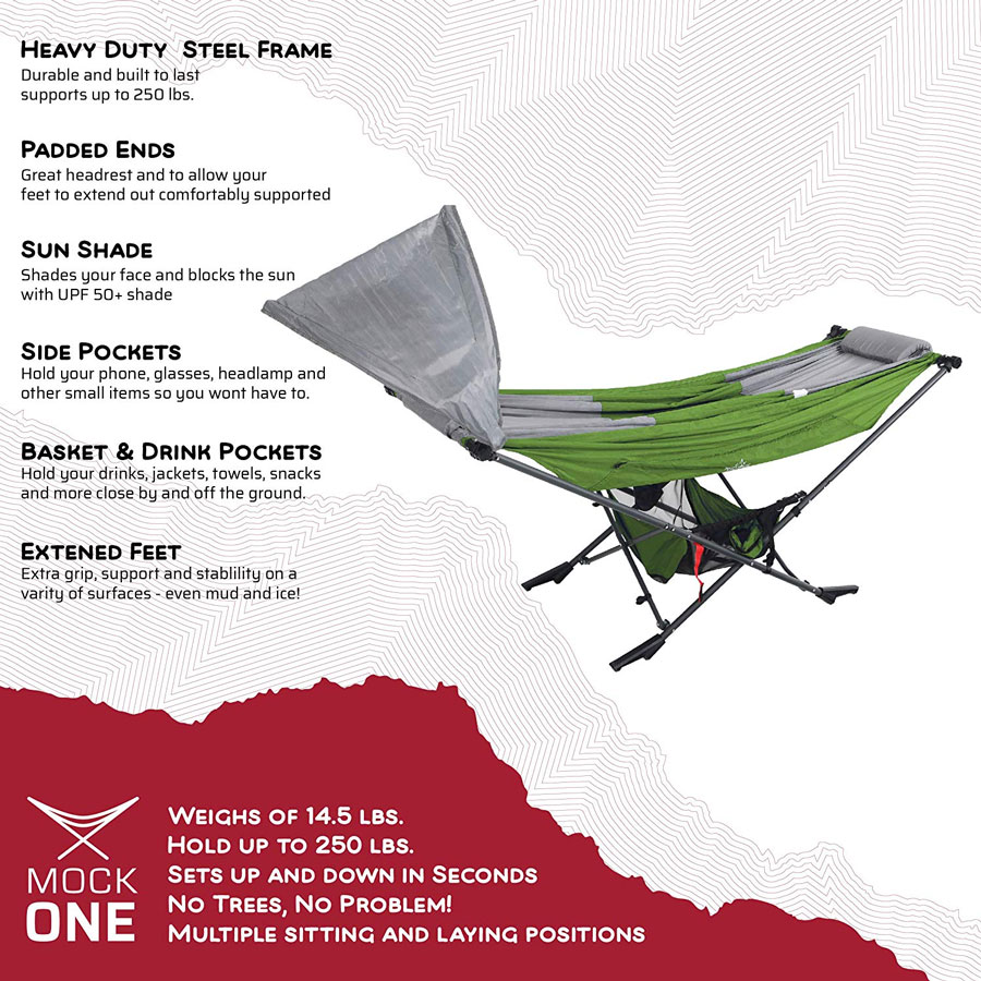 Mock ONE Portable Hammock NoSway Relaxation Stand