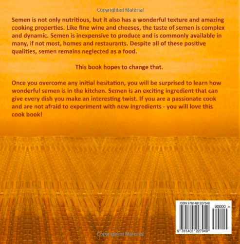 Natural Harvest Semen Delicacies Cookbook