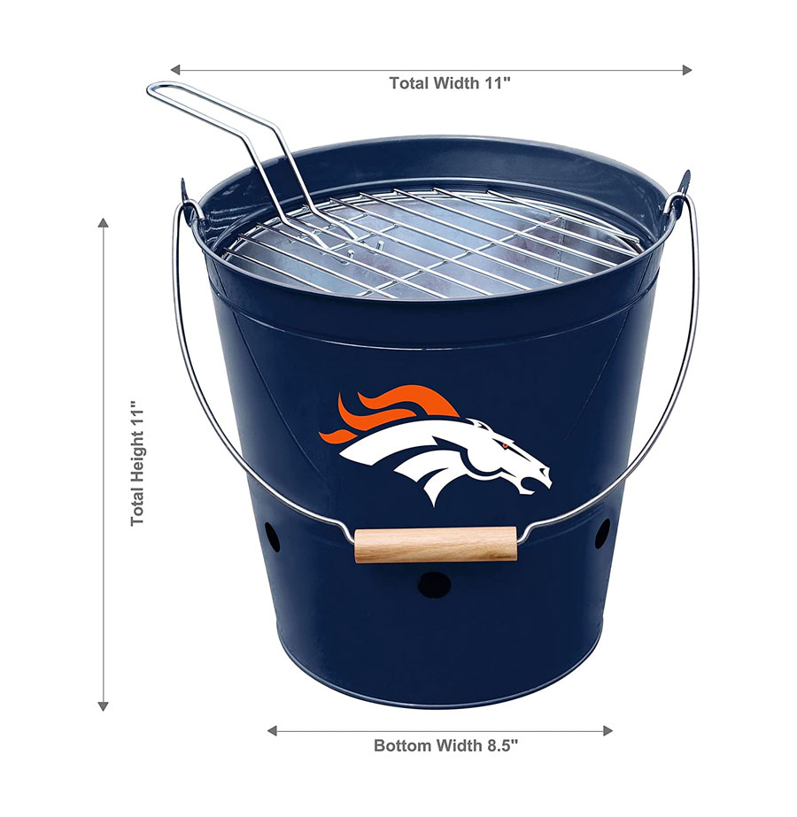 NFL Grill Bucket Team Logo Tailgate