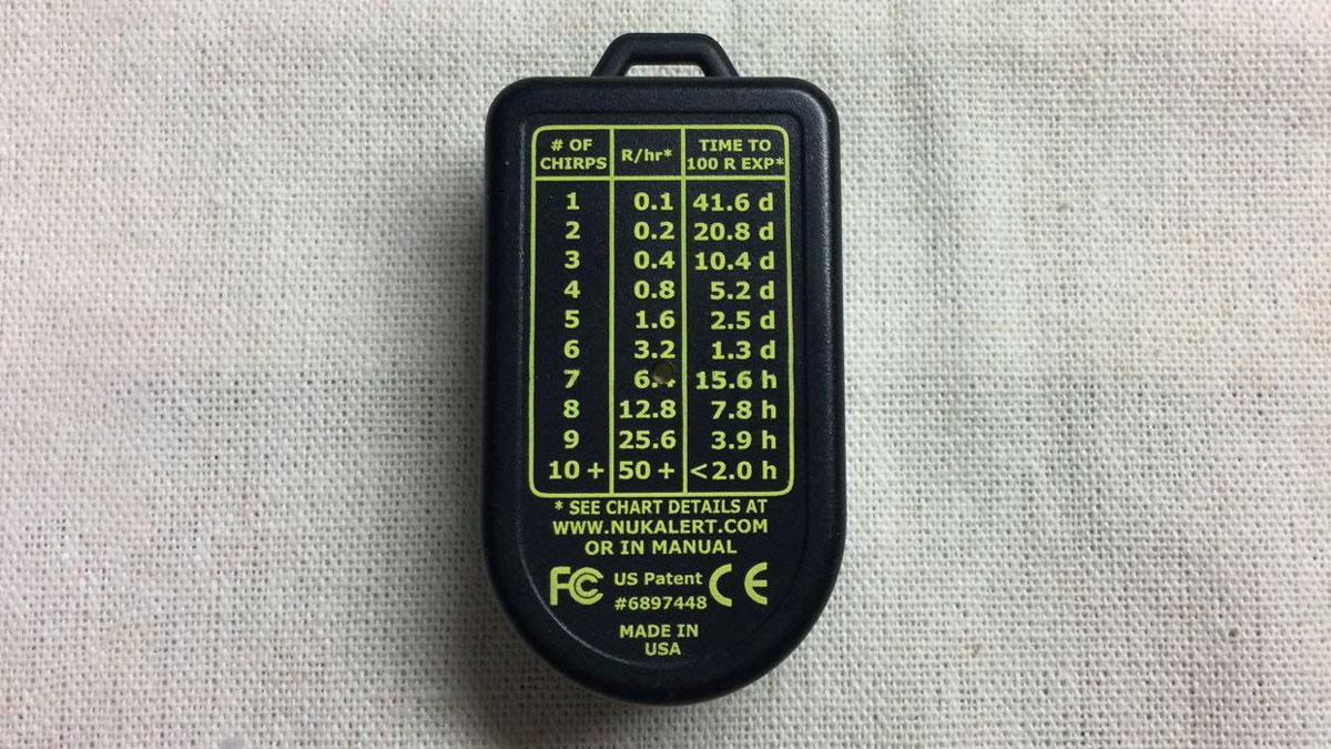 NukAlert Radiation Detector Keychain