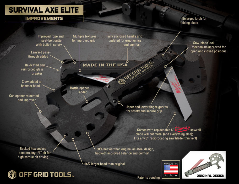 Elite Survival Axe by Off Grid