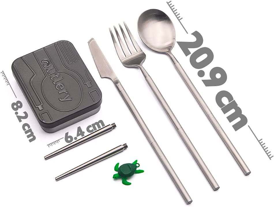 Outlery Collapsible Stainless Utensil Set