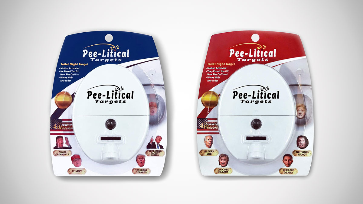 PeeLitical Targets Trump Toilet Projectors