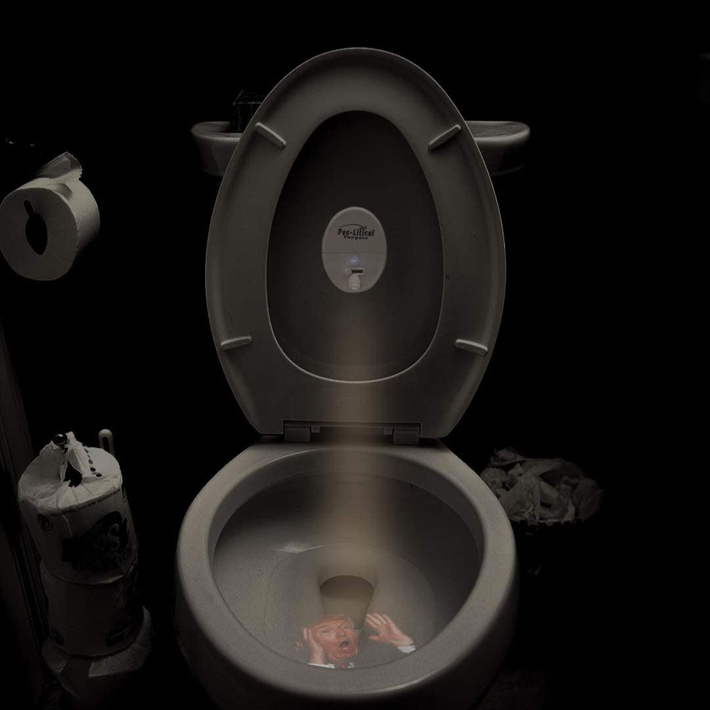 PeeLitical Targets Trump Toilet Projectors