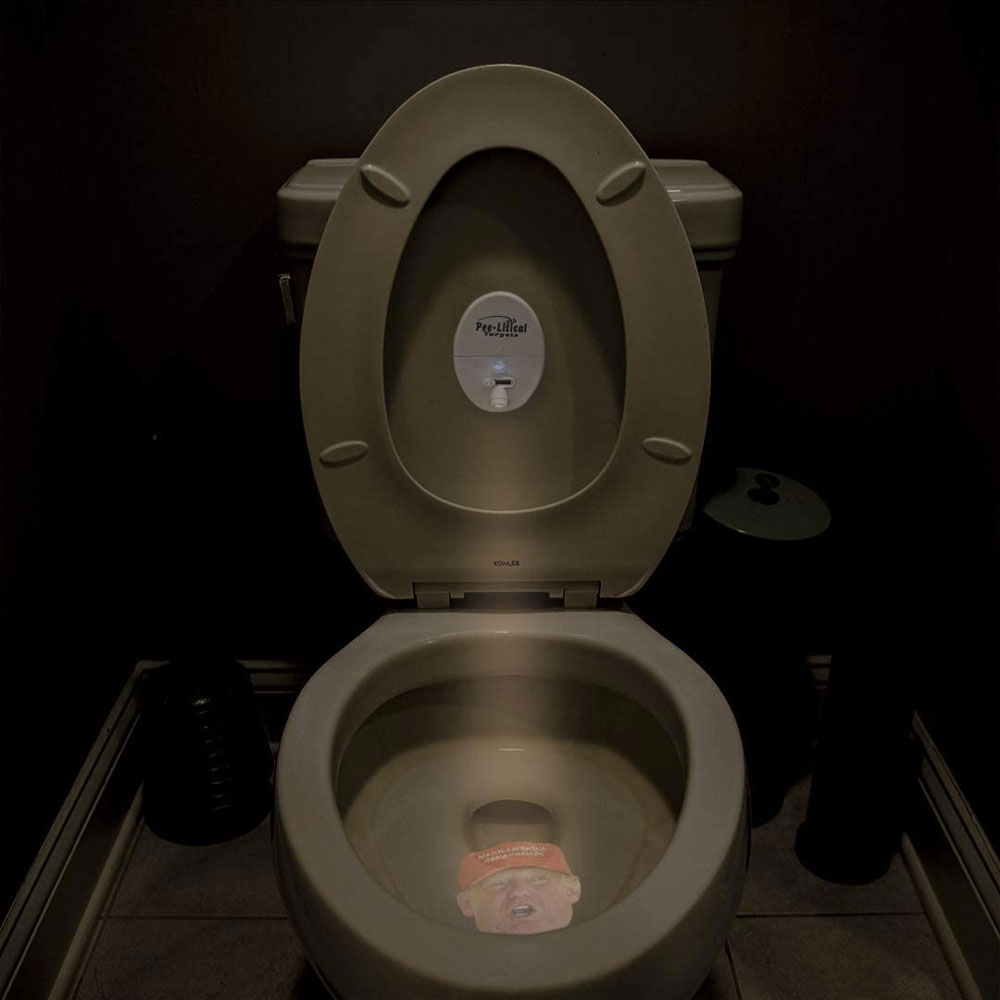 PeeLitical Targets Trump Toilet Projectors