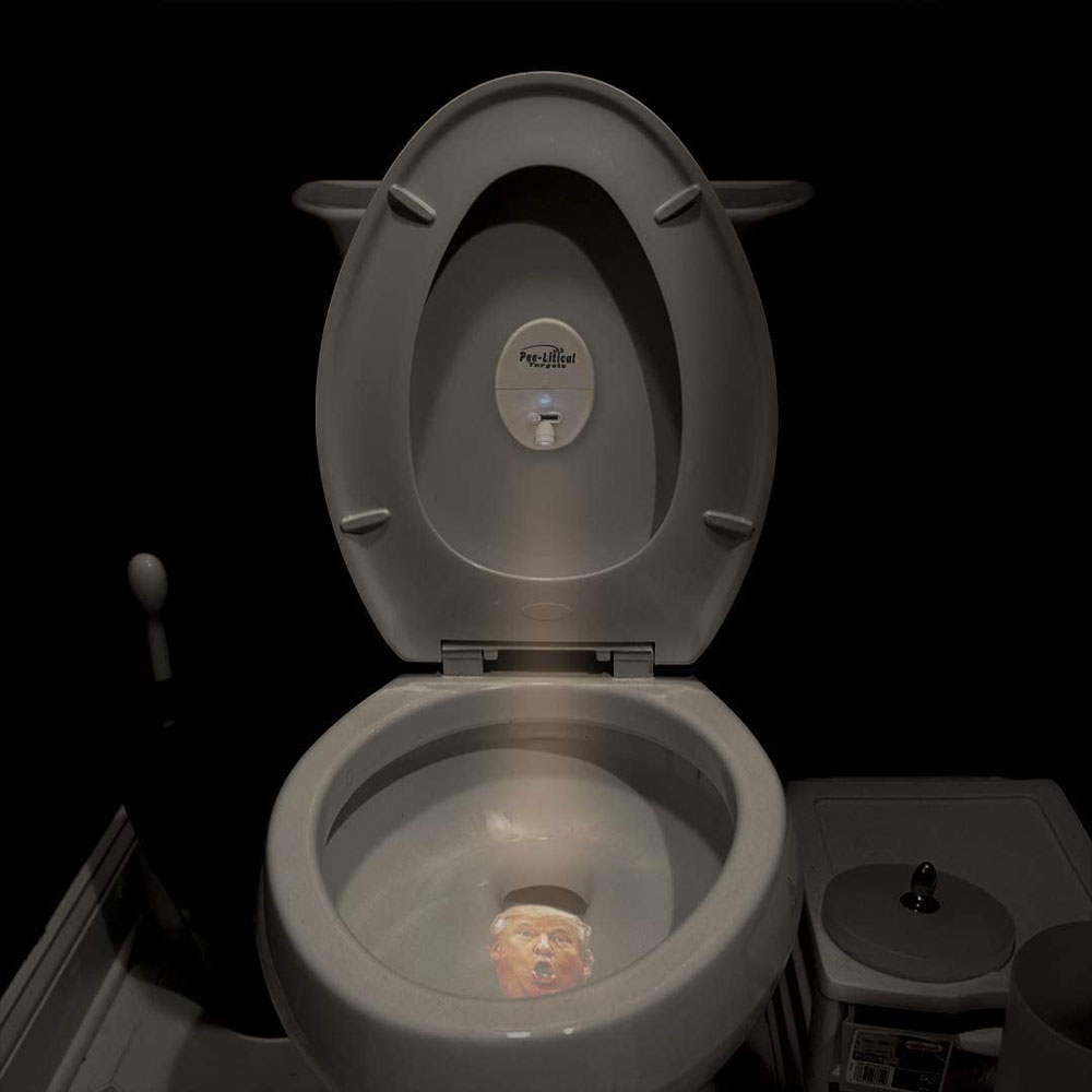 PeeLitical Targets Trump Toilet Projectors