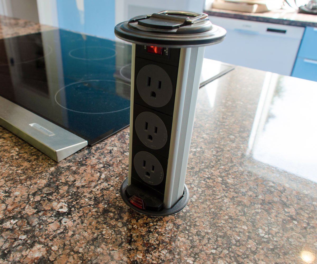 Kitchen Desktop Popup Power Hub