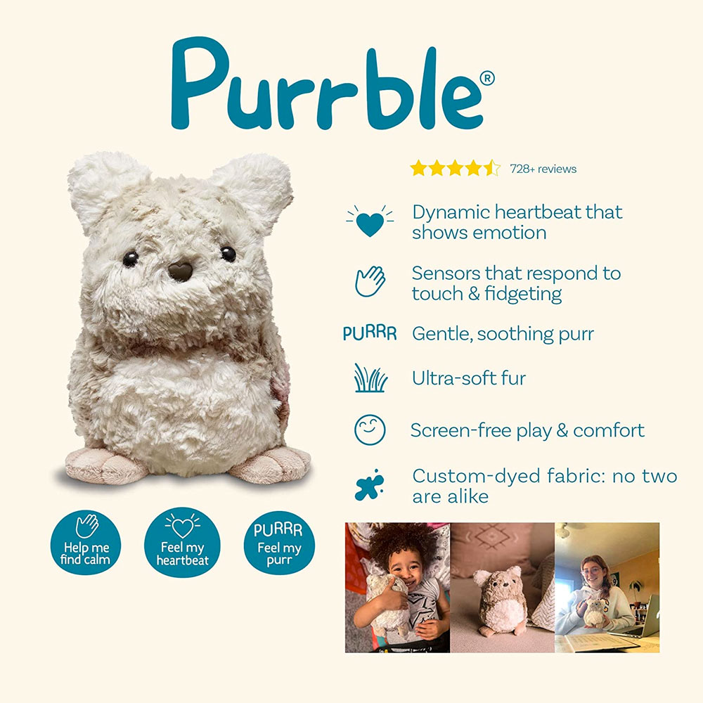 Purrble Interactive Heartbeat Cuddle Companion