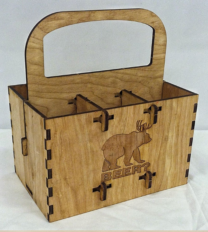 PuzzlePax Wooden Beverage Carriers