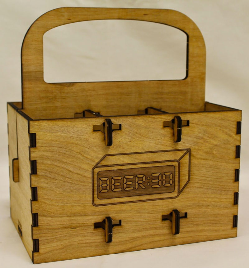 PuzzlePax Wooden Beverage Carriers