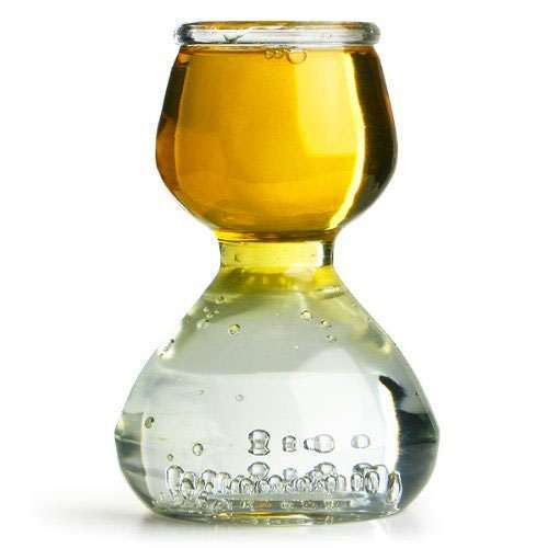 Quaffer Bubble Layered Shot Glass Duo