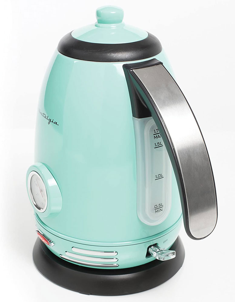 Nostalgia Seafoam Green Electric Water Kettle