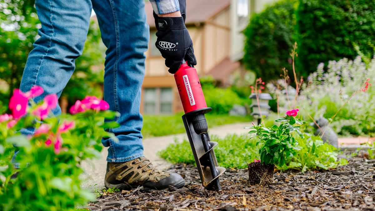 RotoShovel Automated Handheld Garden Tool