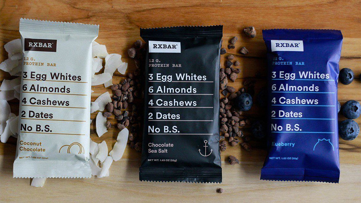 RXBARs Clean Whole Food Protein Bars