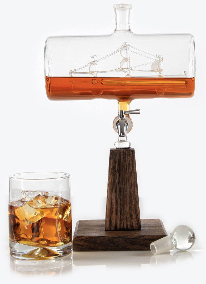 Prestige Decanters Ship Etched Whiskey Dispenser