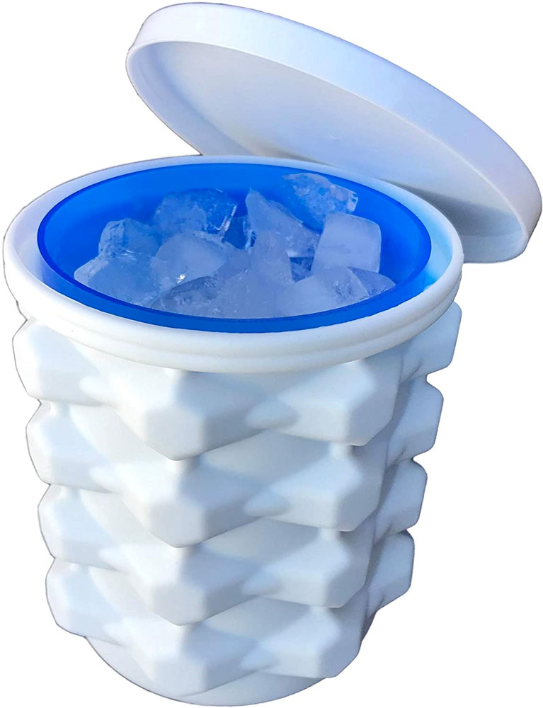 Silicone Ice Hex Maker Dual Function Bucket