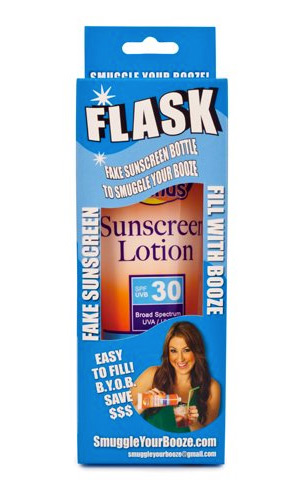 Sunscreen Flask by Smuggle Your Booze