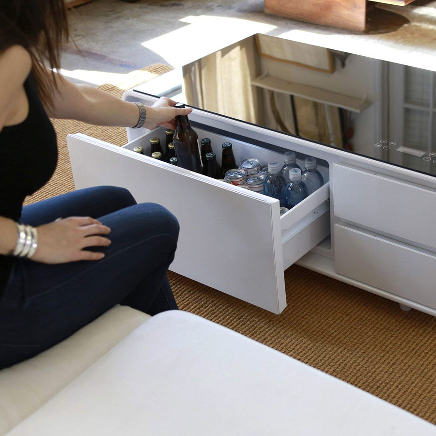 Sobro Coffee Table with Builtin Cooler