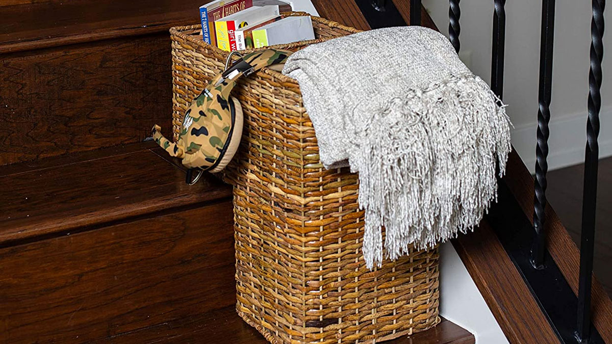 Staircase Storage Basket Organize Creatively