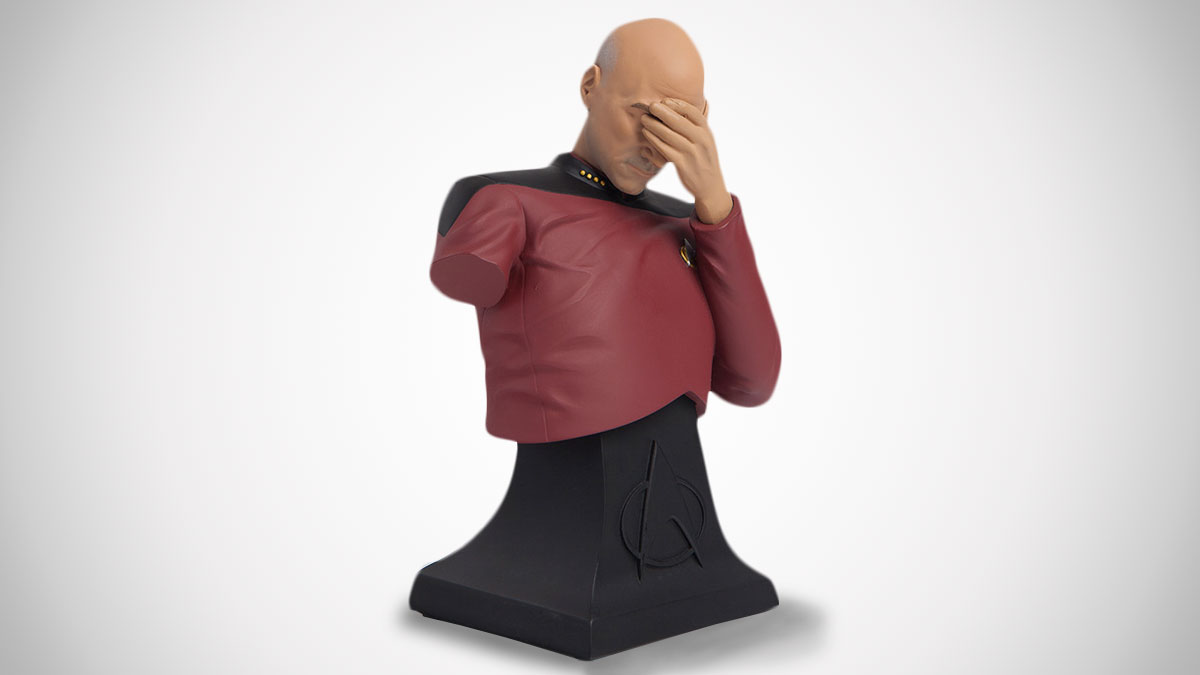 ThinkGeek Star Trek Picard Facepalm Sculpture