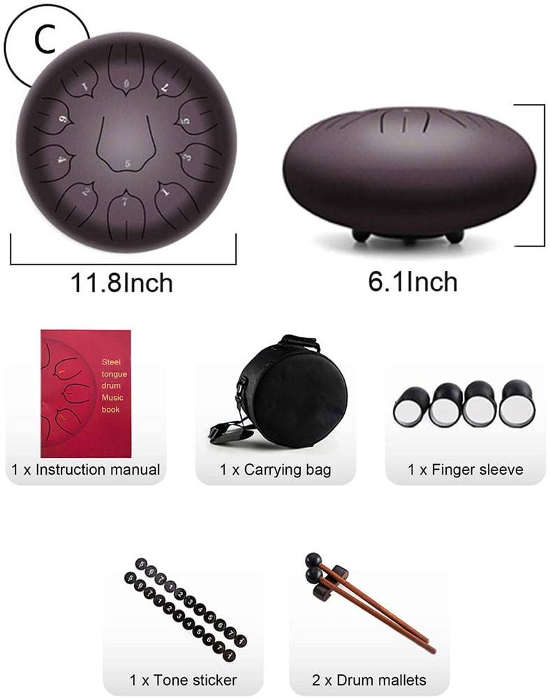 Steel Tongue Drum Ensemble Kit