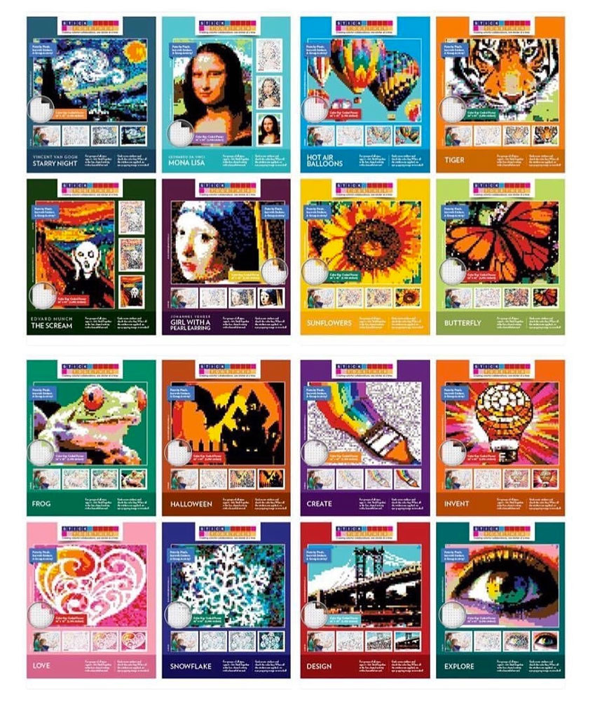 StickTogether Artistic Sticker Mosaic Posters