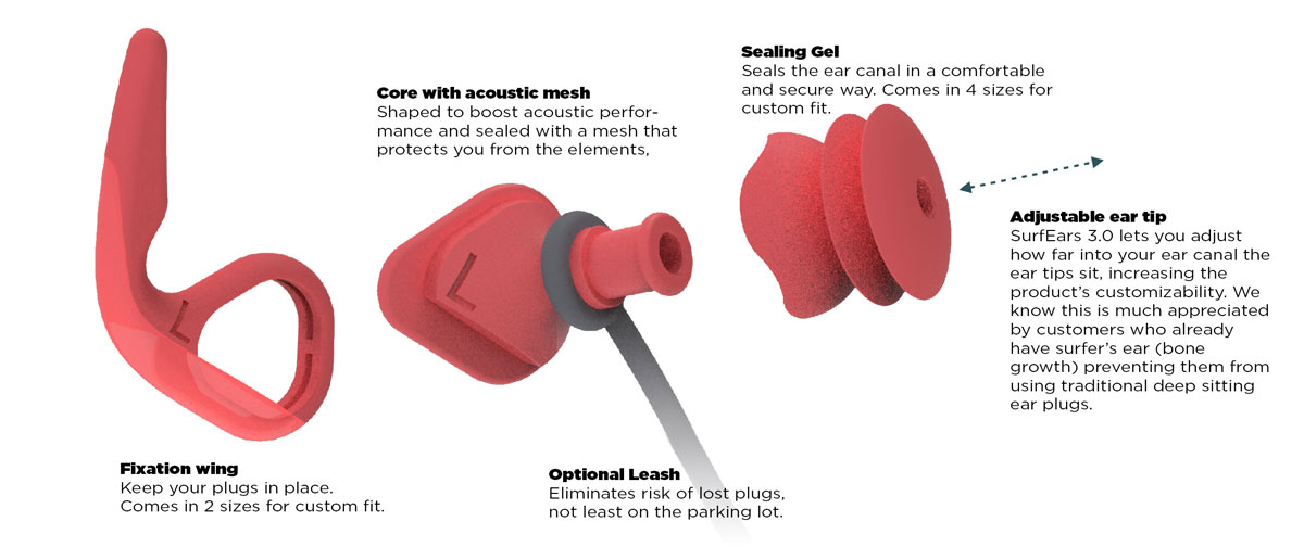 SurfEars 30 Enhanced Comfort Ear Plugs