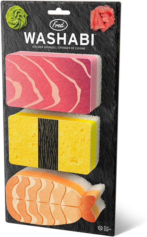 Freds Washabi Sushi Dish Sponges