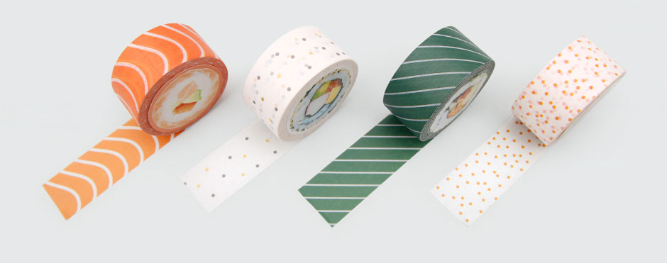 Sushi Tape Japanese Delicacies Adhesive Set