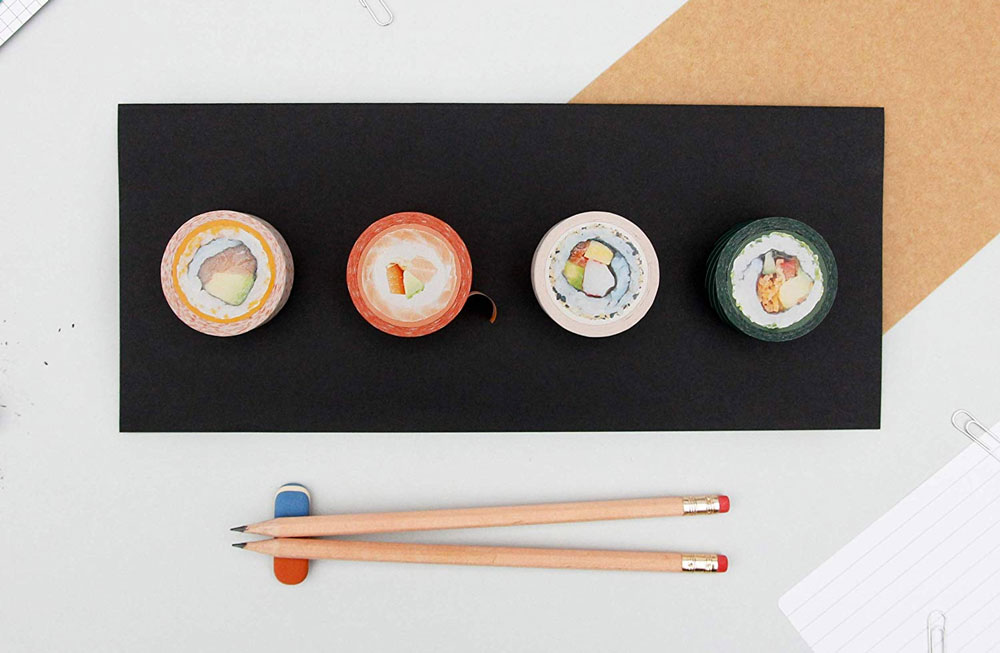 Sushi Tape Japanese Delicacies Adhesive Set