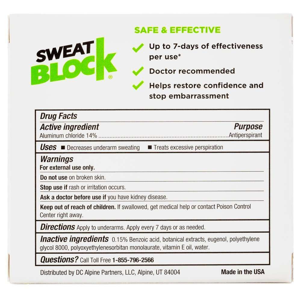 SweatBlock Clinical Strength 7Day Perspiration Control