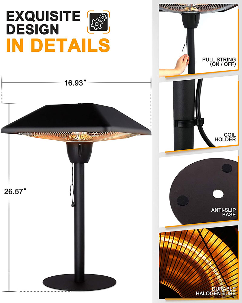 Star Patio Tabletop Electric Heater