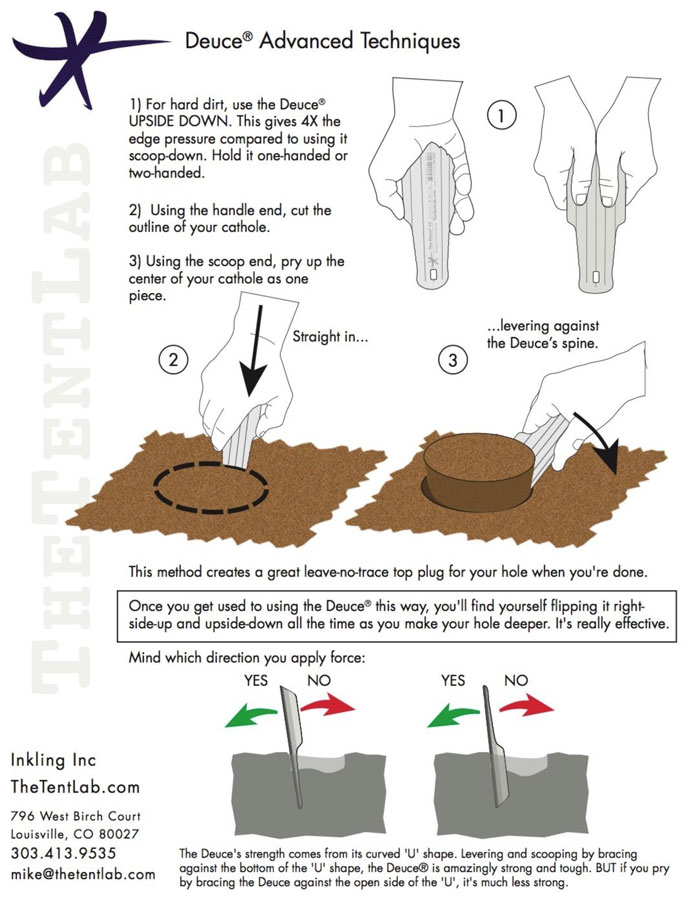 TentLab Deuce Ultralight Waste Trowel