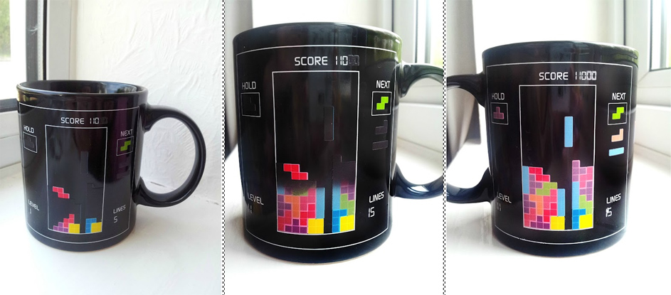 Tetris Thermal Puzzle Mug