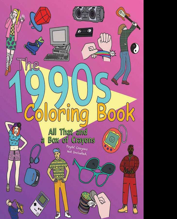 The 1990s Coloring Book Nostalgic Crayon Adventure