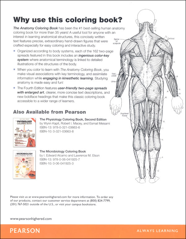 The Anatomy Coloring Book Enhanced Edition