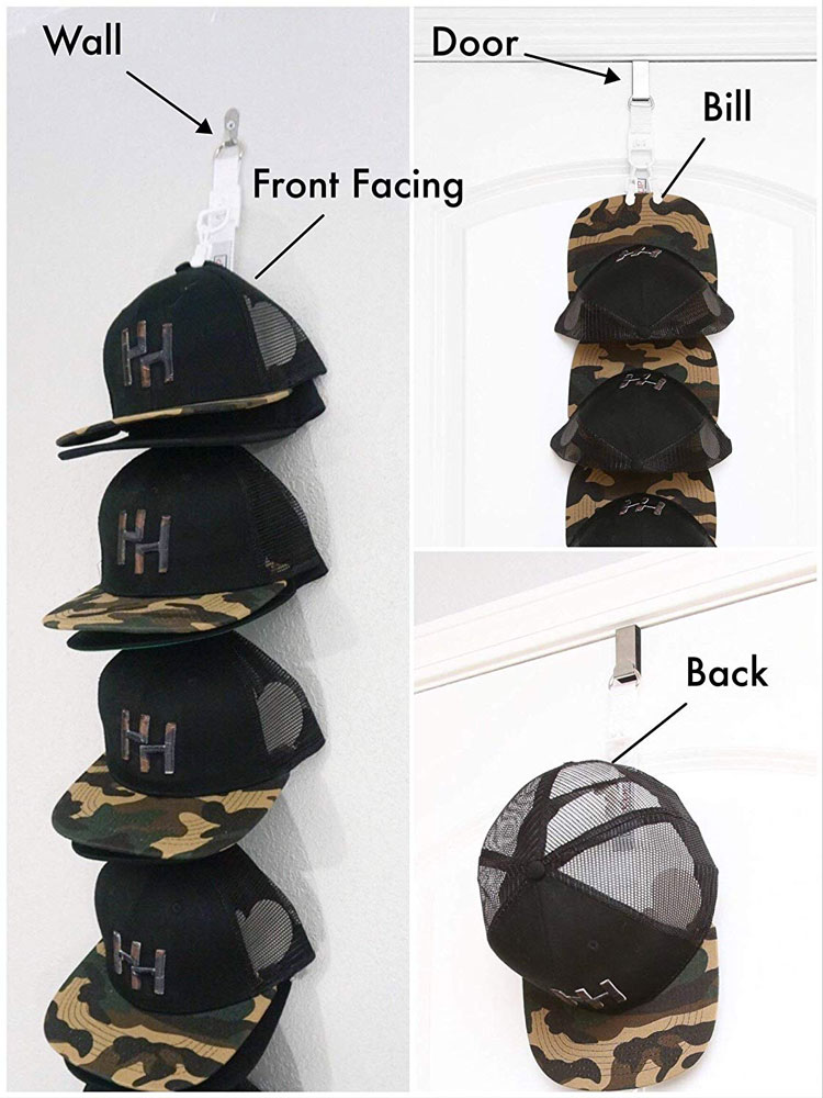 The HatHeadz Clip Hanger IV Cap Collectors Organizing Solution