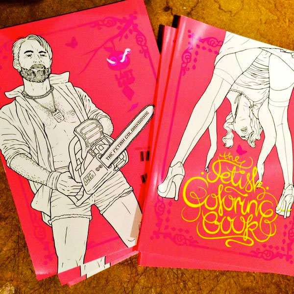 The Fetish Coloring Book Kinky Illustrations Galore